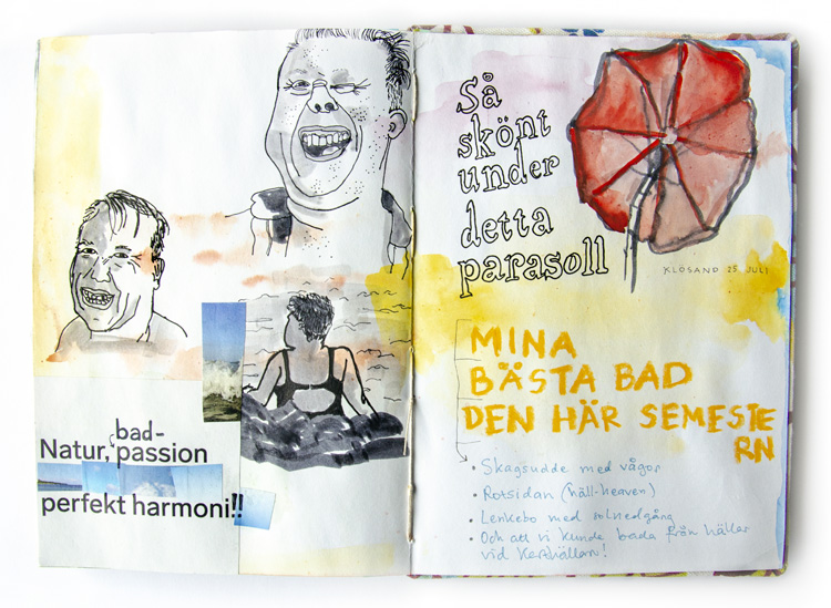 Visual journal – Swimming in the sea