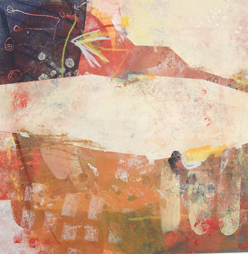 Painting by Camilla Lekebjer: Now we're talking! (II)