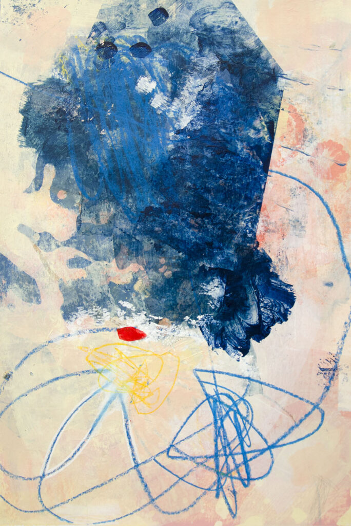 Painting by Camilla Lekebjer: Beginnings (II)