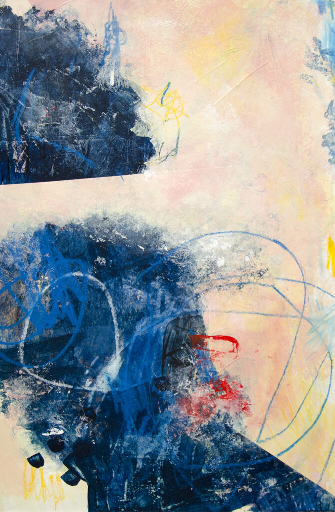 Painting by Camilla Lekebjer: Beginnings (III)
